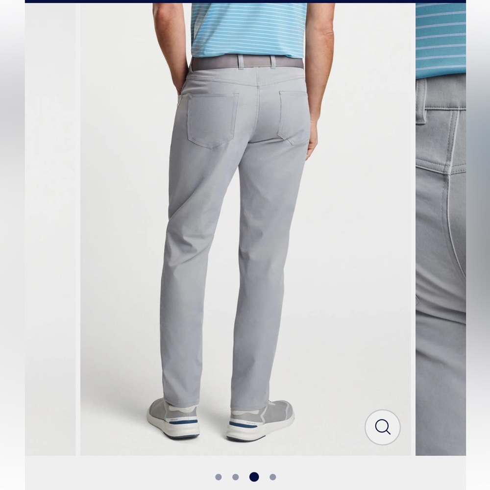 Peter Millar eb66 Performance Five Pocket Pant in Grey Gale Color - Picture 2 of 10